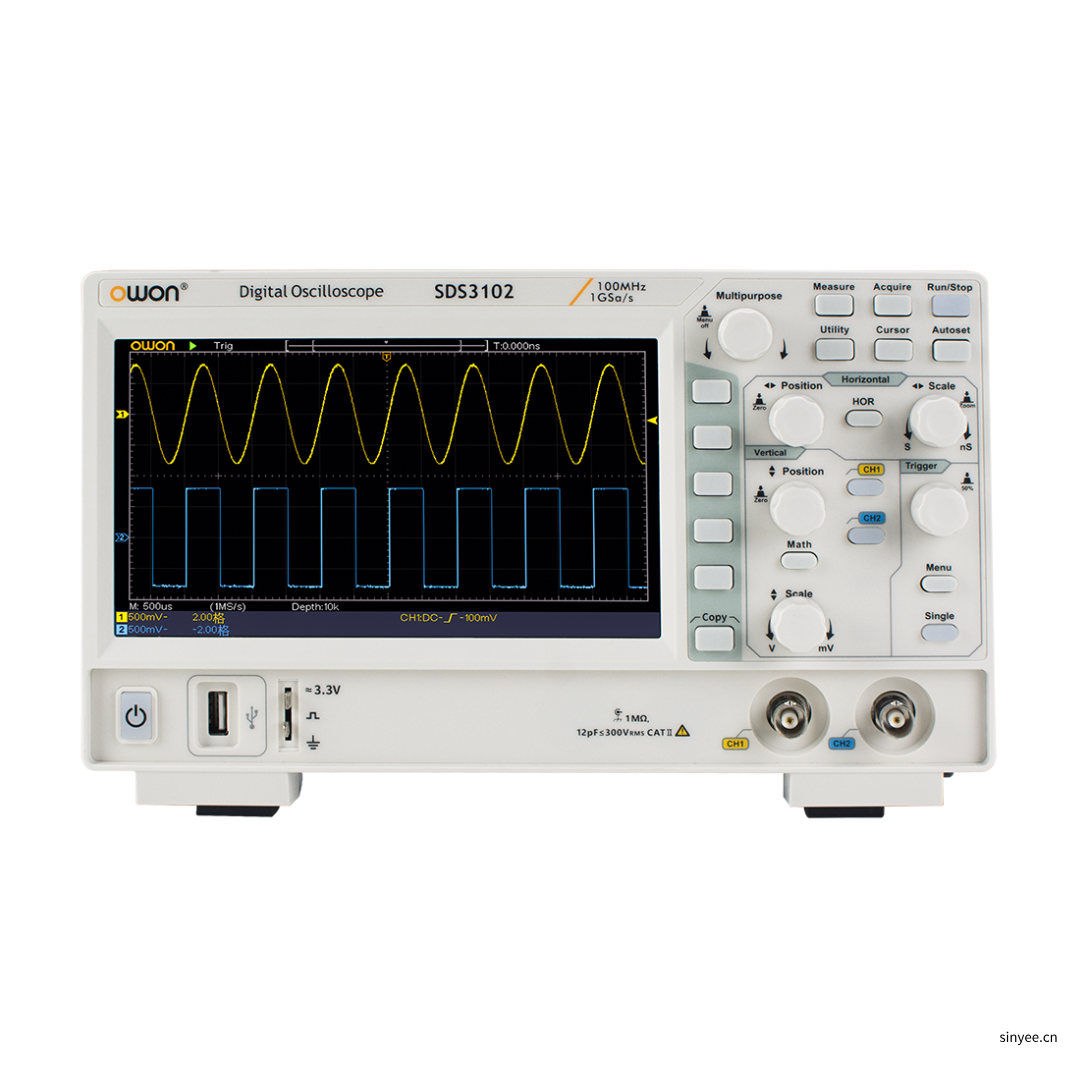 國產(chǎn)SDS3000系列雙通道數(shù)字示波器200MHz帶寬